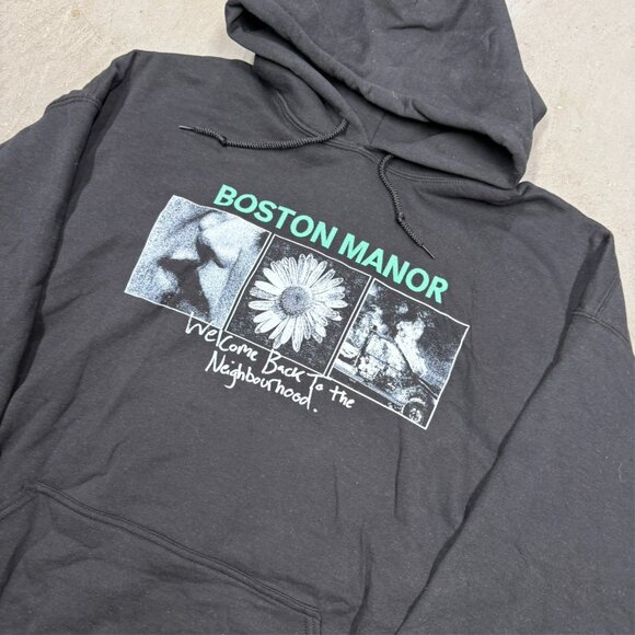 Boston Manor Welcome Back To The Neighborhood Hoodie Band Merch XXL - Picture 2 of 7